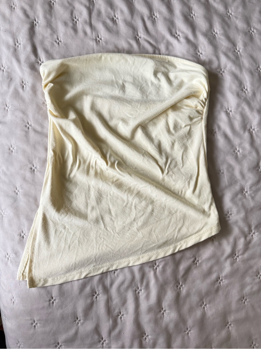 Strapless Cream Tube Top - Women Intimates & Sleepwear